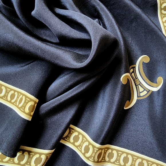 Celine Vintage Silk Bandana - Picture 7 of 15